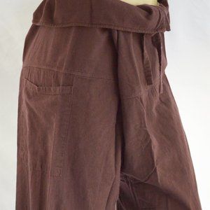 Fishermans Pants Brown Size XL Unisex 100% Cotton